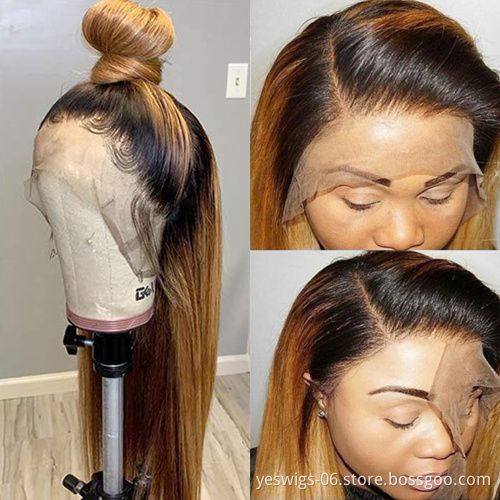 Yeswigs 150% 180% 200% Density 1B27 Blonde Full Hd Lace Frontal Closure Human Hair Wigs Pre Plucked Baby Hair For Black Women
